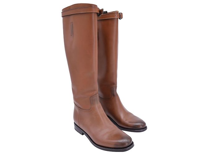 Botas de equitação Church's em couro marrom - vista 2