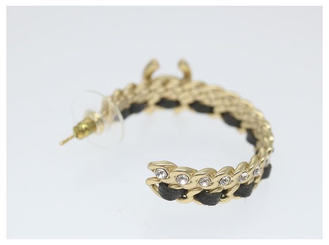 CHANEL Orecchino a cerchio tono oro CC Auth bs9647 - vista 10