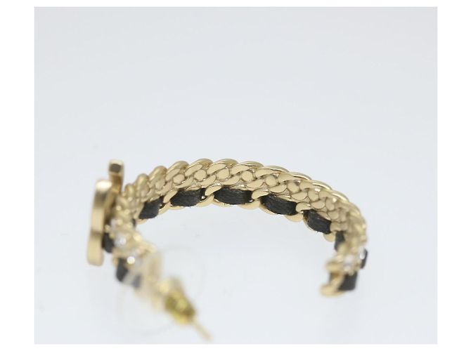 CHANEL Orecchino a cerchio tono oro CC Auth bs9647 - vista 11