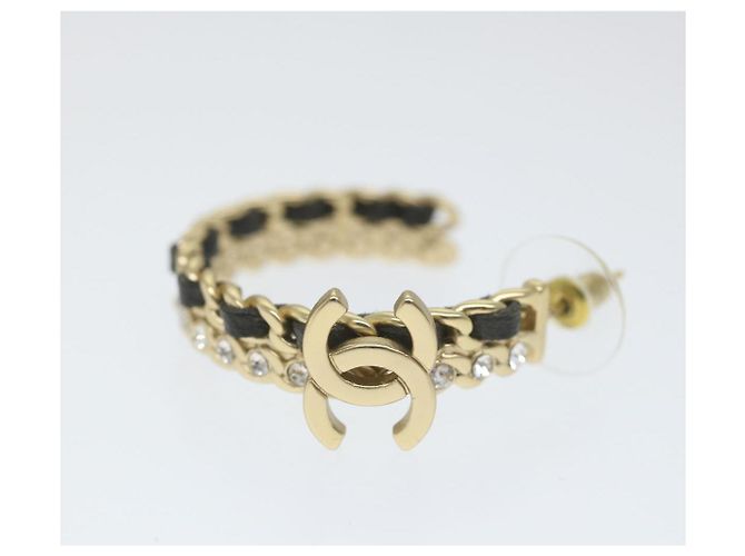 CHANEL Orecchino a cerchio tono oro CC Auth bs9647 - vista 2