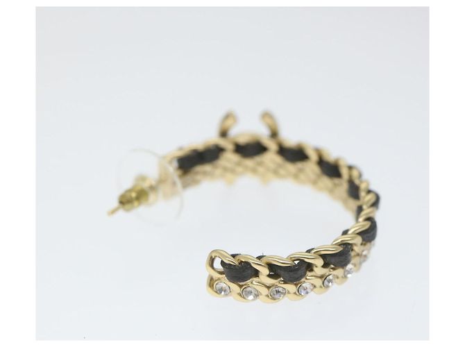 CHANEL Orecchino a cerchio tono oro CC Auth bs9647 - vista 3