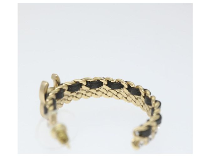 CHANEL Orecchino a cerchio tono oro CC Auth bs9647 - vista 4