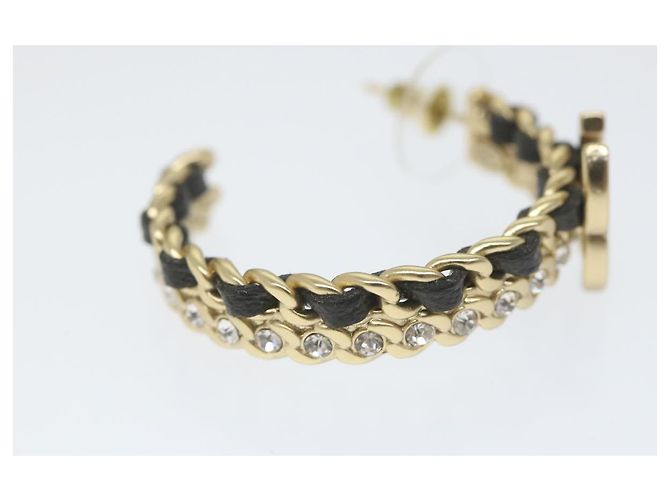 CHANEL Orecchino a cerchio tono oro CC Auth bs9647 - vista 5