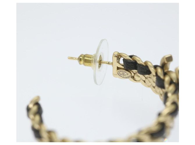 CHANEL Orecchino a cerchio tono oro CC Auth bs9647 - vista 6