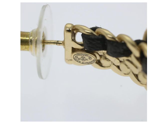 CHANEL Orecchino a cerchio tono oro CC Auth bs9647 - vista 8