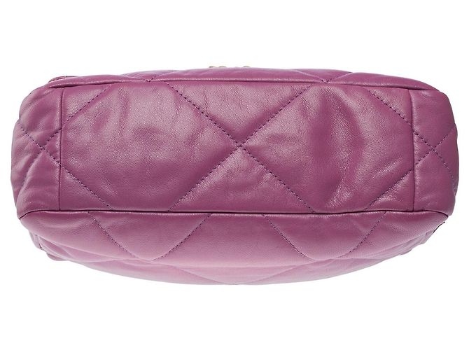 Borsa CHANEL Chanel 19 in Pelle Viola - 101548 Porpora - vista 11