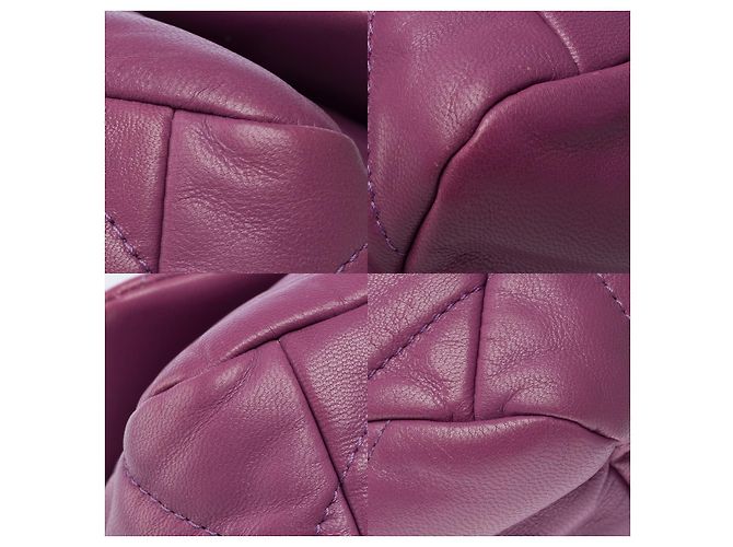 Borsa CHANEL Chanel 19 in Pelle Viola - 101548 Porpora - vista 12