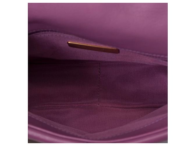 Borsa CHANEL Chanel 19 in Pelle Viola - 101548 Porpora - vista 9