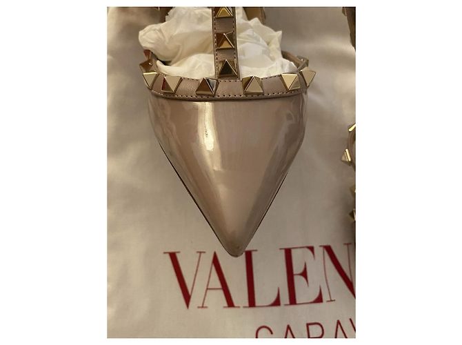 Valentino Garavani Décolleté Valentino Rockstud Beige - vista 5