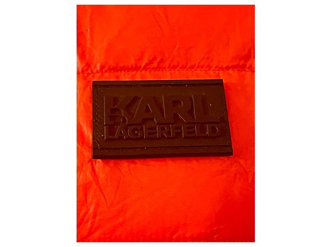 Karl Lagerfeld Plumífero rojo parcialmente relleno de plumón., rojo neón Roja - vista 2