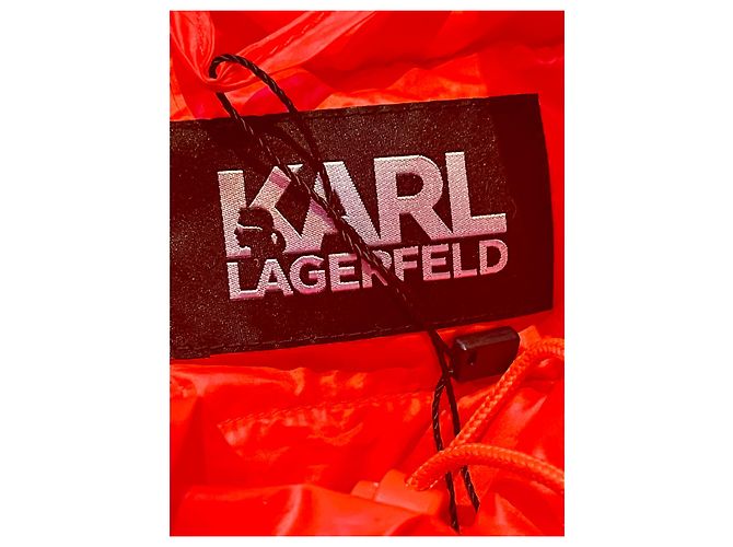 Karl Lagerfeld Plumífero rojo parcialmente relleno de plumón., rojo neón Roja - vista 5