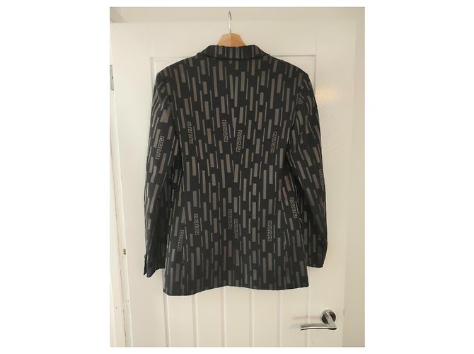 Giacca Blazer Versace Jeans Couture Nero Argento - vista 5