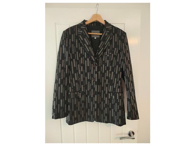 Giacca Blazer Versace Jeans Couture Nero Argento - vista 6