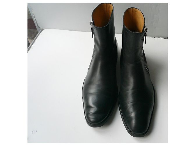 Hermès Stivaletti HERMES JERRY Pelle nera BE T41,5 IT Nero - vista 3
