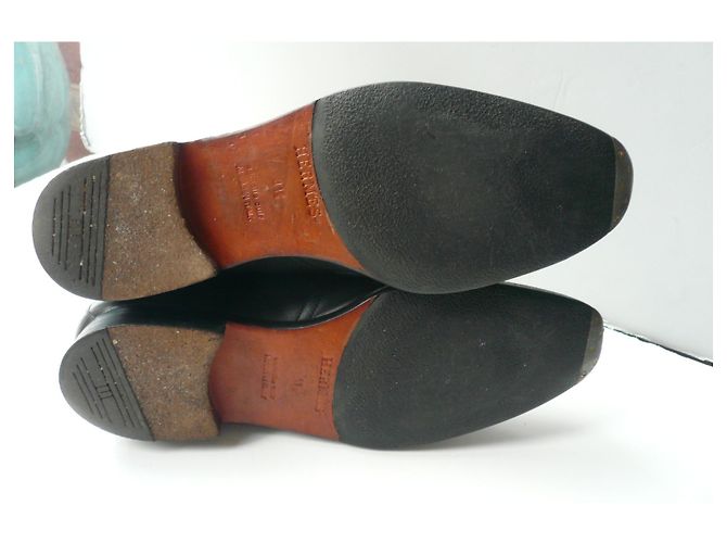 Hermès Stivaletti HERMES JERRY Pelle nera BE T41,5 IT Nero - vista 6
