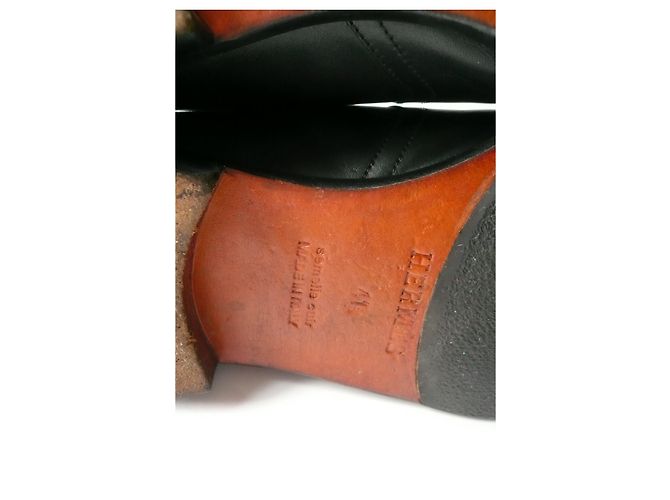 Hermès Stivaletti HERMES JERRY Pelle nera BE T41,5 IT Nero - vista 7