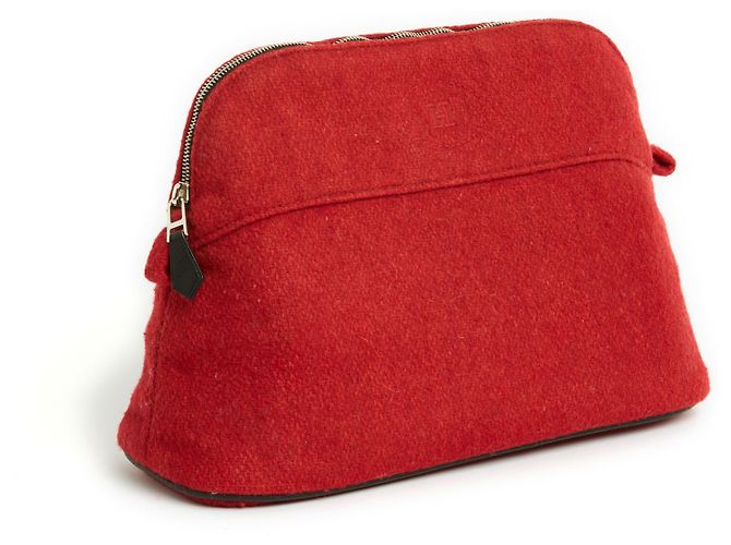 Hermès Bolide Marsupio Da Viaggio MM Lana Rosso - vista 2