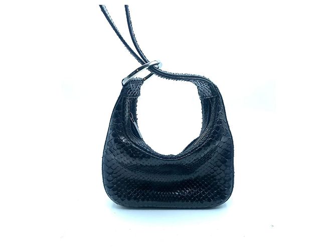 Gucci pelle di serpente vintage Nero - vista 2