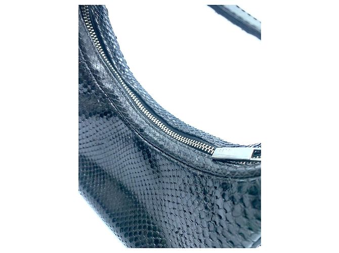 Gucci pelle di serpente vintage Nero - vista 3