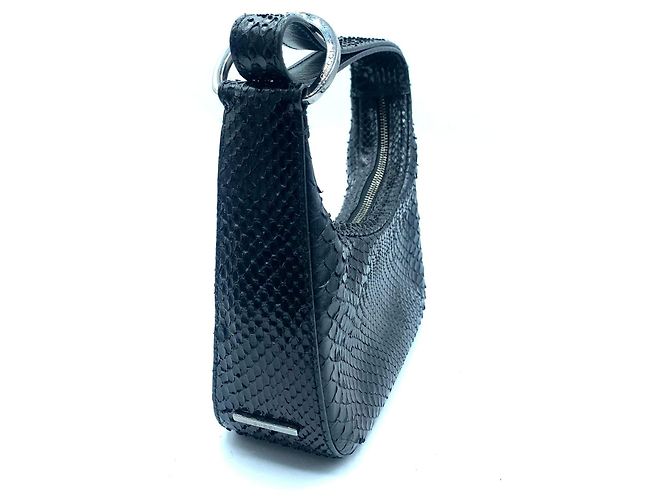 Gucci pelle di serpente vintage Nero - vista 4