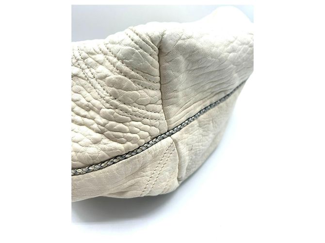 Borsa a mano Fendi Puerto Banus in pelle bianca Bianco - vista 3