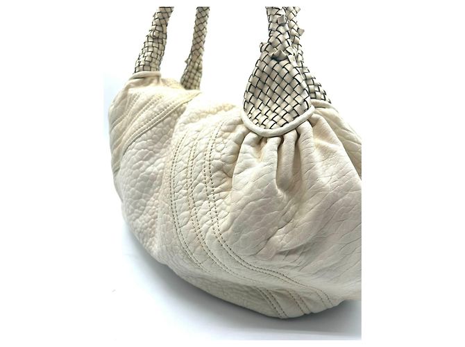 Borsa a mano Fendi Puerto Banus in pelle bianca Bianco - vista 4