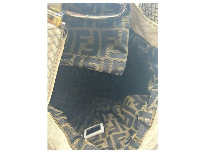 Borsa a mano Fendi Puerto Banus in pelle bianca Bianco - vista 7