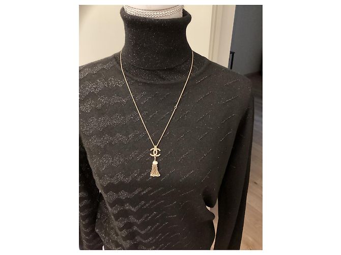 Collana Chanel placcata oro dorata D'oro - vista 3