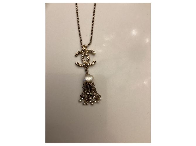 Collana Chanel placcata oro dorata D'oro - vista 4