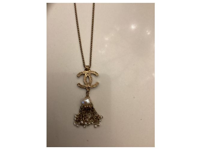 Collana Chanel placcata oro dorata D'oro - vista 7