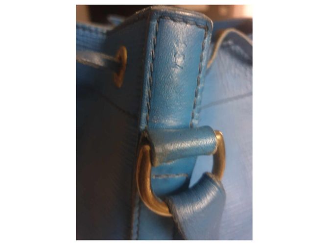 Neo Cabby Borsa a secchiello Louis Vuitton Noe in pelle Epi blu - vista 6