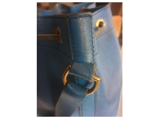 Neo Cabby Borsa a secchiello Louis Vuitton Noe in pelle Epi blu - vista 7