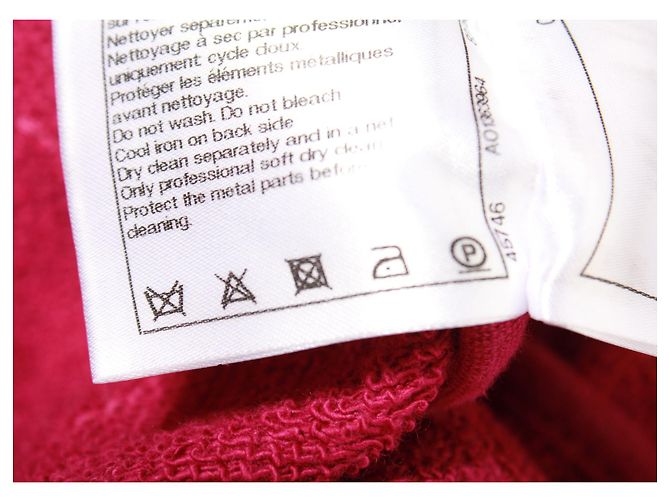 Timeless Chanel-Pullover mit Knopfdetail aus rosa Baumwolle Pink - Ansicht 4