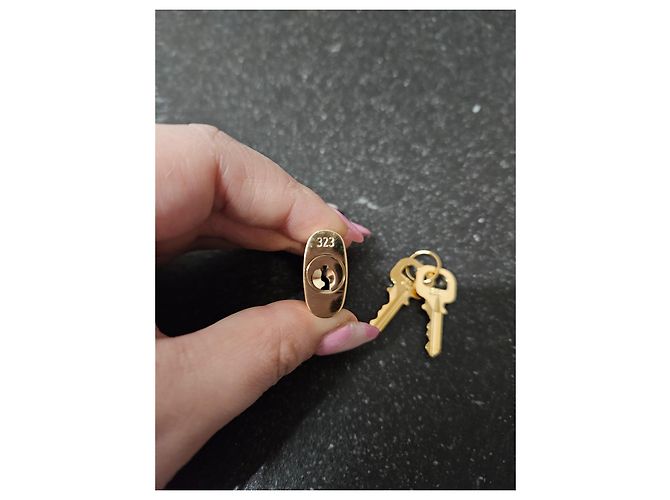 Portachiavi Louis Vuitton Cadenas Oro Metallo D'oro - vista 3