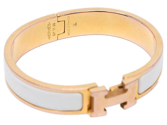Ring Hermès Bracciale Hermes Gold Clic Clac H. D'oro - vista 2