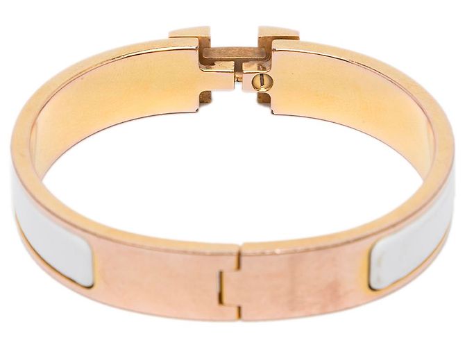 Ring Hermès Bracciale Hermes Gold Clic Clac H. D'oro - vista 3