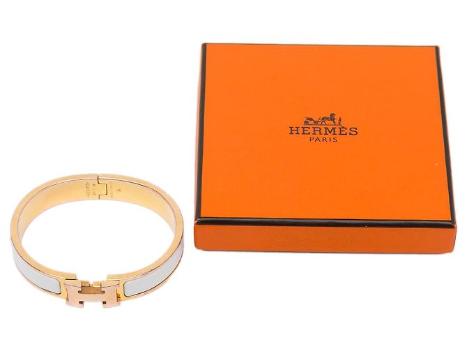 Ring Hermès Bracciale Hermes Gold Clic Clac H. D'oro - vista 4