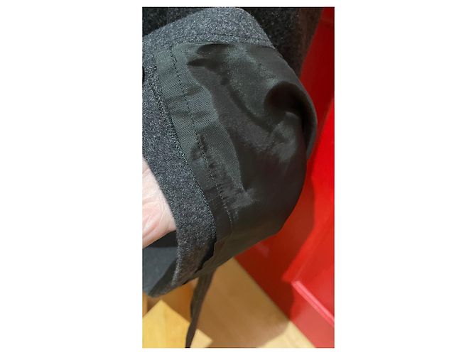 Vestido Agnès b. de lana gris - vista 7