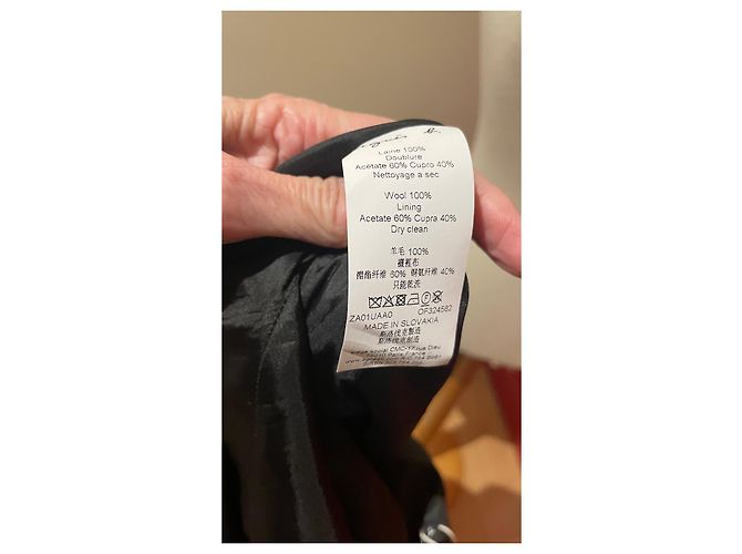 Vestido Agnès b. de lana gris - vista 8