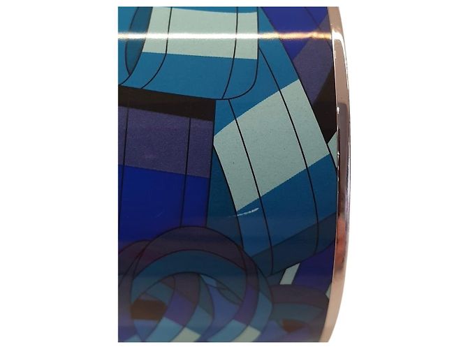 Bracciale Hermès Brides de gala multicolore smalto e metallo argento - vista 5