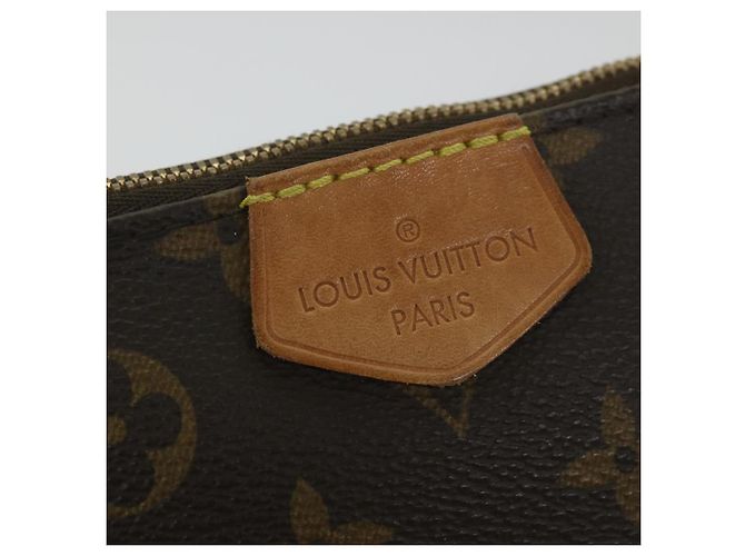 LOUIS VUITTON Monogram Multi Pochette Accessori Pouch Khaki M44813 auth 58358UN Cachi Monogramma - vista 13