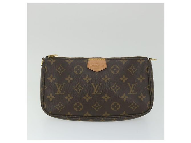 LOUIS VUITTON Monogram Multi Pochette Accessori Pouch Khaki M44813 auth 58358UN Cachi Monogramma - vista 2