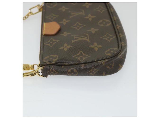 LOUIS VUITTON Monogram Multi Pochette Accessori Pouch Khaki M44813 auth 58358UN Cachi Monogramma - vista 23