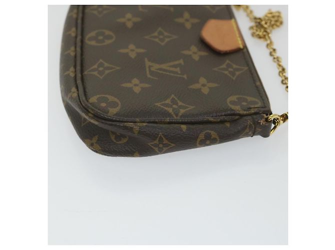 LOUIS VUITTON Monogram Multi Pochette Accessori Pouch Khaki M44813 auth 58358UN Cachi Monogramma - vista 24