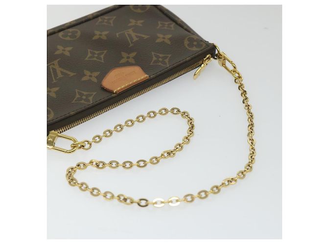 LOUIS VUITTON Monogram Multi Pochette Accessori Pouch Khaki M44813 auth 58358UN Cachi Monogramma - vista 25