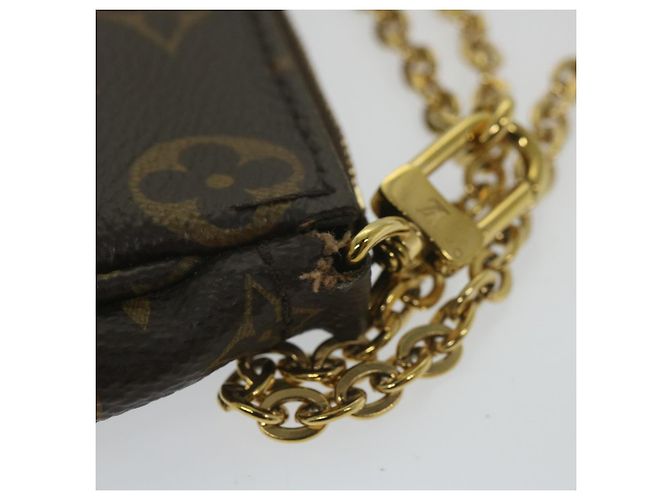 LOUIS VUITTON Monogram Multi Pochette Accessori Pouch Khaki M44813 auth 58358UN Cachi Monogramma - vista 26