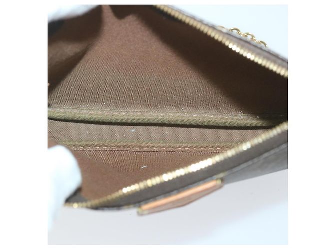 LOUIS VUITTON Monogram Multi Pochette Accessori Pouch Khaki M44813 auth 58358UN Cachi Monogramma - vista 28