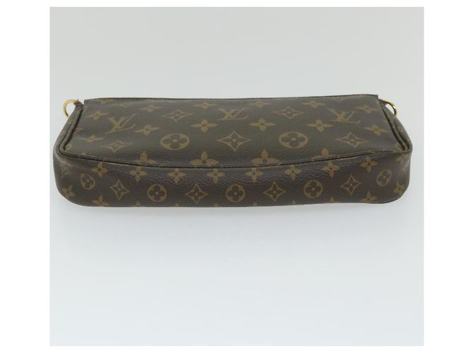 LOUIS VUITTON Monogram Multi Pochette Accessori Pouch Khaki M44813 auth 58358UN Cachi Monogramma - vista 8