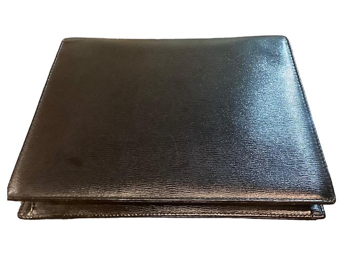 Bolsa Christian Dior de couro preta com fivela logo CD dourada Preto - vista 4