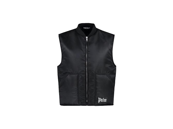 Palm Angels Geschwungene Logo-Weste Schwarz - Ansicht 2